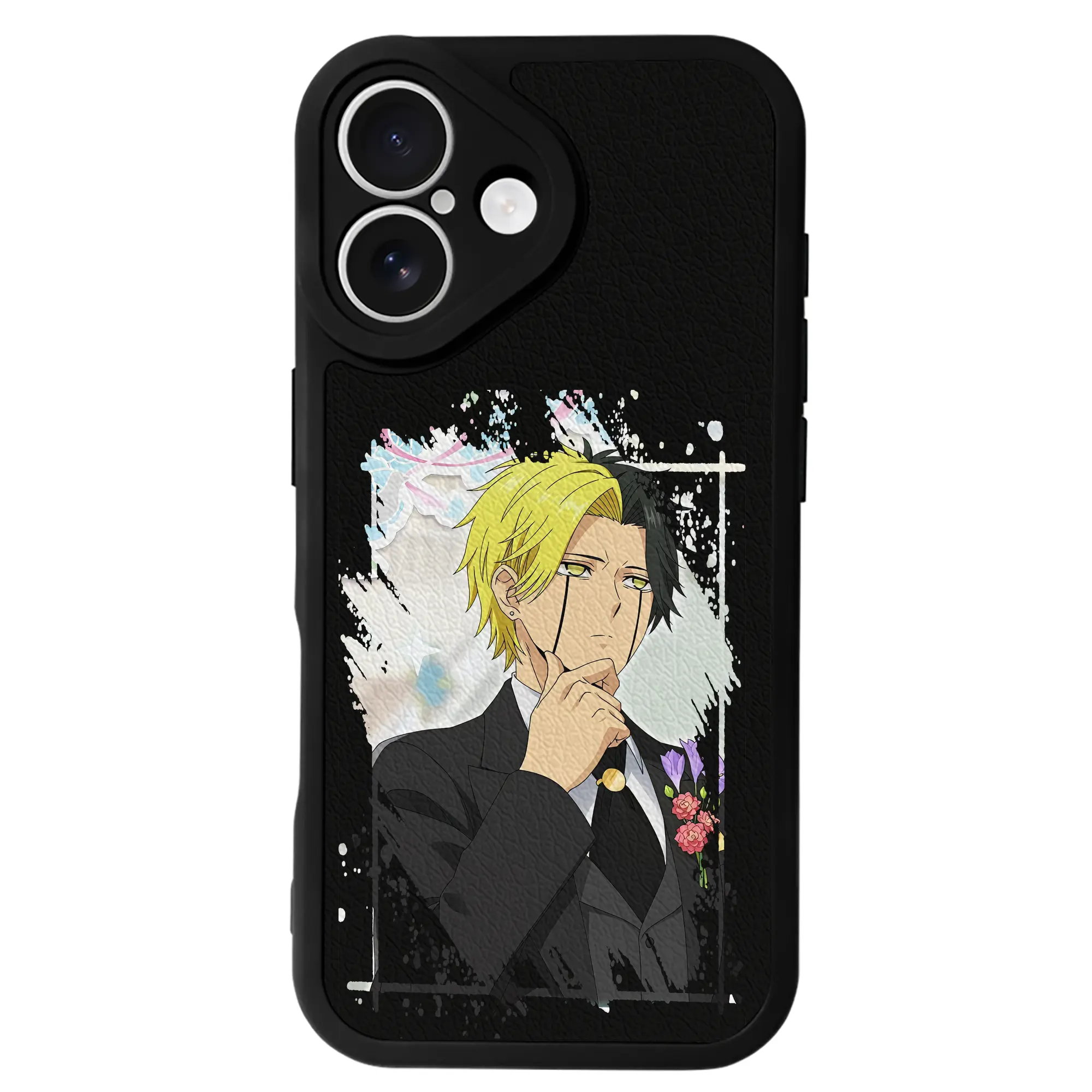 マッシュル グッズ,レイン・エイムズ - IPhone 16シリーズ対応 ・ シリコンスマホケース ・ レザー調 ・ 高精度フィット ・ 耐衝撃 ・ ワイヤレス充電対応 ・ 精密カット